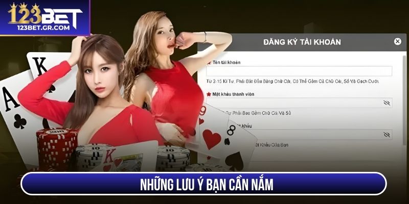 Những lưu ý bạn cần nắm