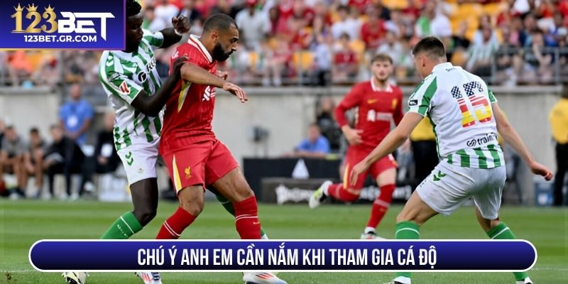 Chú ý anh em cần nắm khi tham gia cá độ